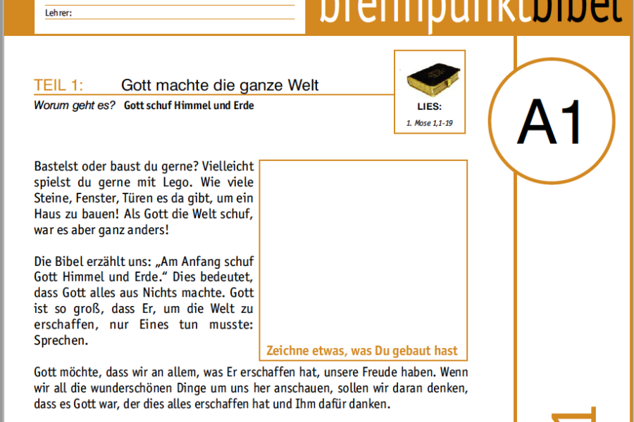 Brennpunkt Bibel – Musterlektion Stufe 1