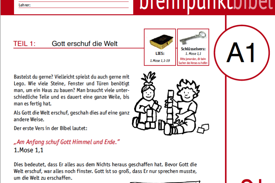Brennpunkt Bibel – Musterlektion Stufe 2
