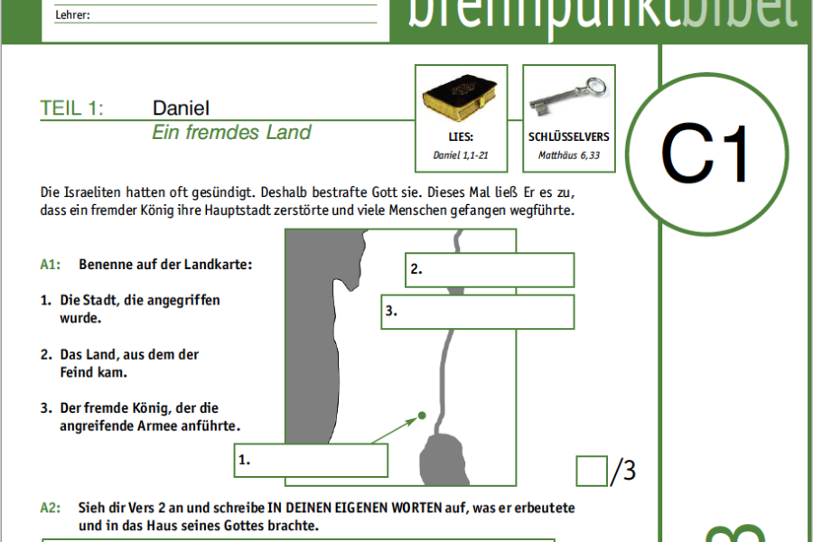 Brennpunkt Bibel – Musterlektion Stufe 3